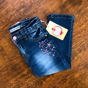 NWT 3T Boutique Crystal Star Jeans